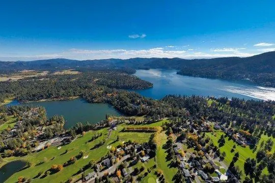 Hayden Lake Country Club aerial North Idaho